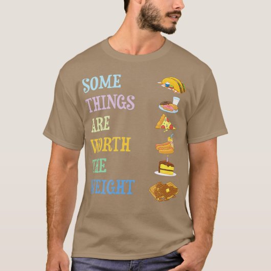 T-shirt Junk and Fast Food Funny Weight Loss Diet Joke (Devant)