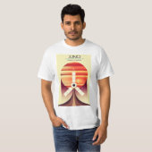 T-shirt Juno - Mission à Jupiter Art spatial (Devant entier)