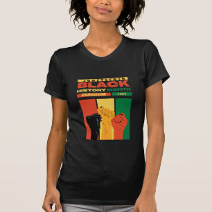 T-shirt junte african black freedom 1865 nom de l'histoire