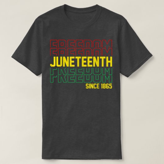 T-shirt Junteenth 1865 (Design devant)