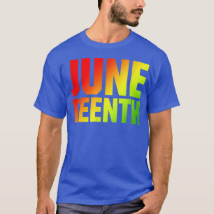T-shirt Junten Freedom American African June Black Son