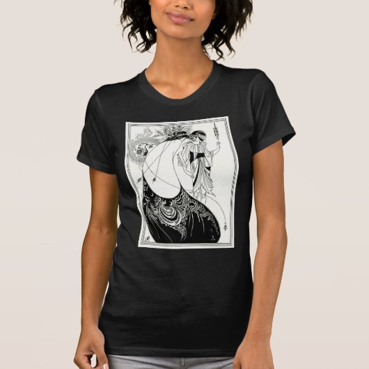T-shirt Jupe de paon d'Aubrey Beardsley (Devant)
