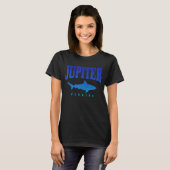 T-shirt Jupiter Florida Plongée plongée requin Plongée Vin (Devant entier)