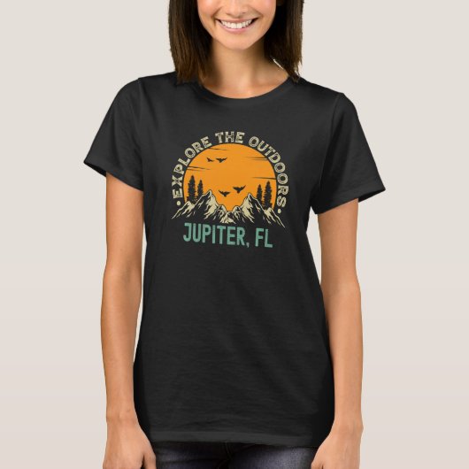 T-shirt Jupiter, Floride - Explorer l'extérieur Premium (Devant)