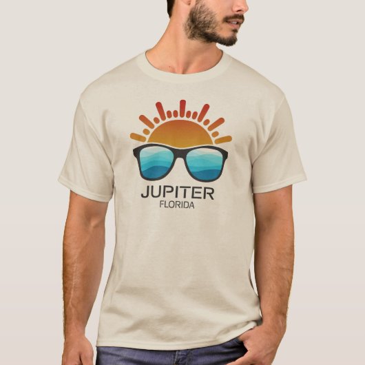 T-shirt Jupiter Floride Lunettes de soleil (Devant)