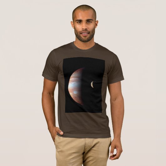 T-shirt Jupiter Géant Gaz Planète & Io Galilée Lune (Devant entier)