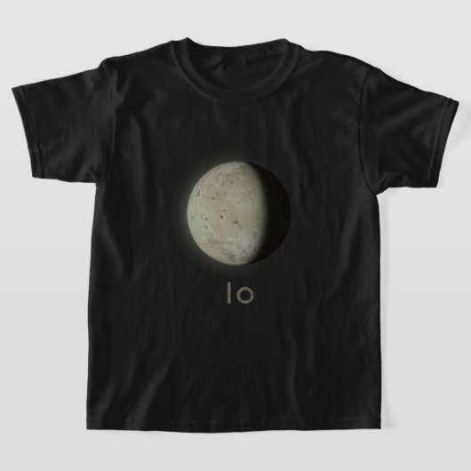 T-Shirt Jupiter Lune Noire Io (Poser)