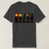 T-shirt Jupiter Moons Exploration spatiale Cosmos Planet A (Design devant)