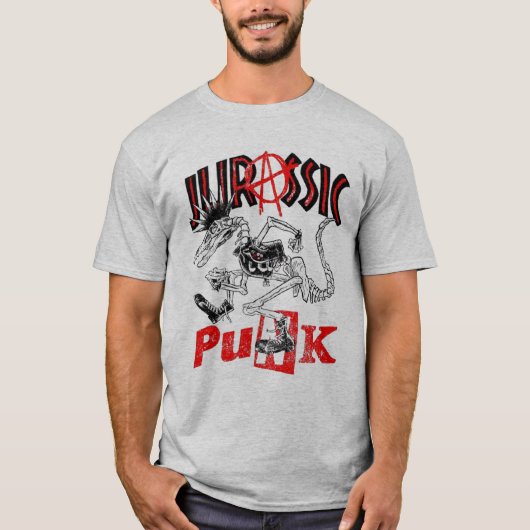 T-shirt Jurassic Punk Geek (Devant)