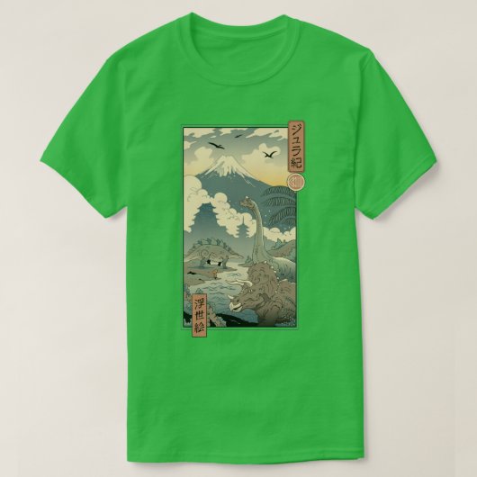 T-shirt Jurassic Ukiyoe 1 (Design devant)