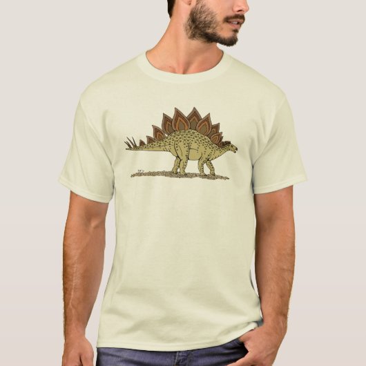 T-shirt Jurassique Dinosaure Stegosaurus (Devant)