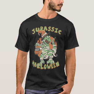 T-shirt Jurassique Halloween TRex Dinosaur maman avec Pump