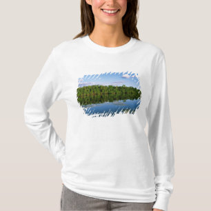 T-shirt Juruena, Brésil. Bord forestier de rivière refl