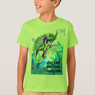 T-shirt Jus a Boy qui aime les caméléons