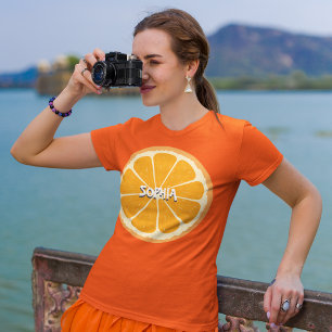 T-shirt Jus de citron frais orange