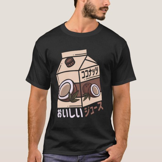 T-shirt Jus de coco Lemonade Japonaise Otaku Esthétique Va (Devant)