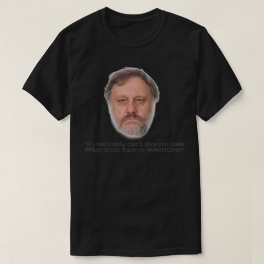 T-shirt Jus de fruits Slavoj Zizek (Design devant)