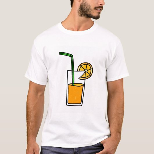 T-shirt jus d'orange (Devant)