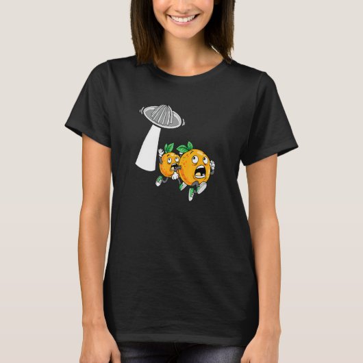 T-shirt Jus d'oranges volantes Squeezer Jus orange (Devant)