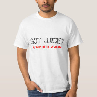 T-shirt JUS OBTENU ? , Systèmes de protoxyde d'azote