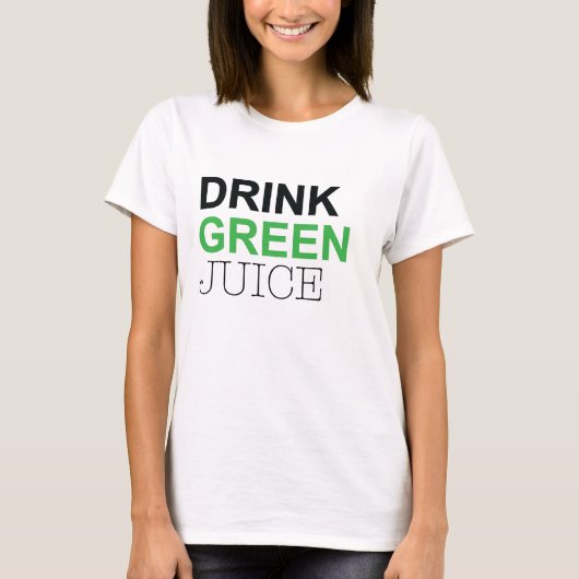 T-shirt Jus vert de boissons (Devant)