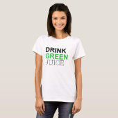 T-shirt Jus vert de boissons (Devant entier)