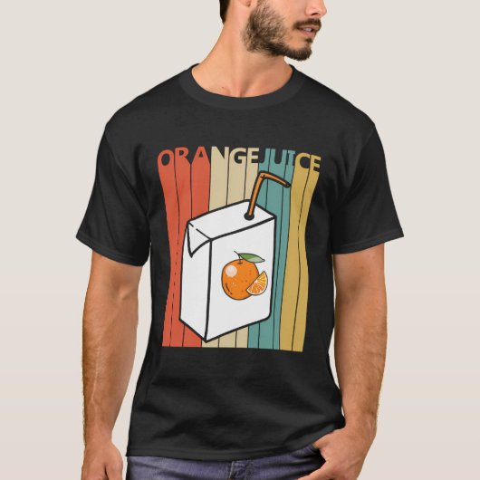T-shirt Jus vintage d'orange (Devant)