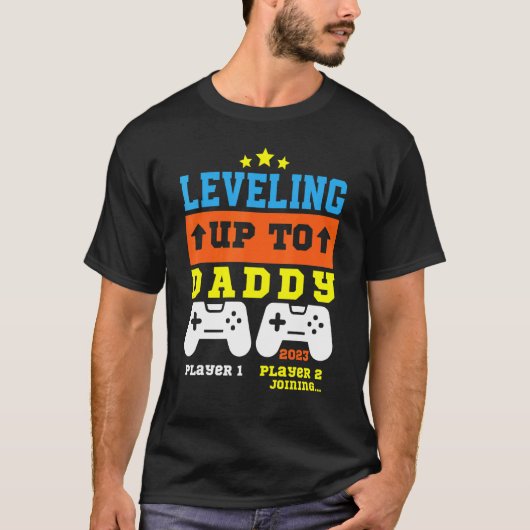 T-shirt Jusqu'À Daddy 2023 Gamer Drôle Bientôt D (Devant)