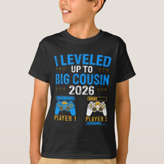 T-shirt Jusqu'À Gros Cousin 2026 Promu À Futur B (Devant)