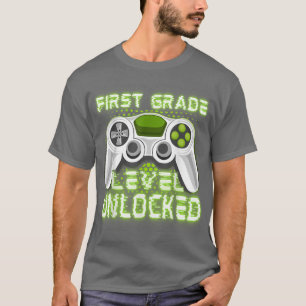 T-shirt Jusqu'À La 1Ere Année Gamer Retour À L'École Premi