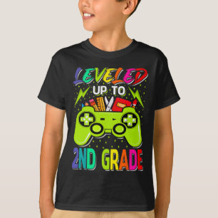 T-shirt Jusqu'À La 2E Année Gamer Retour À L'École Premièr