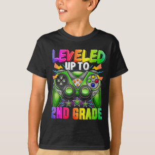 T-shirt Jusqu'À La 2E Année Gamer Retour À L'École Premièr