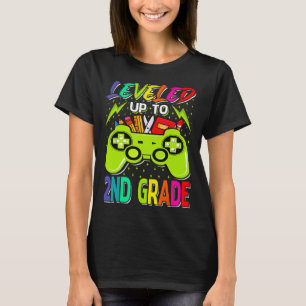 T-shirt Jusqu'À La 2E Année Gamer Retour À L'École Premièr