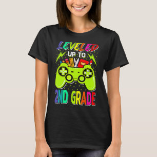 T-shirt Jusqu'À La 2E Année Gamer Retour À L'École Premièr