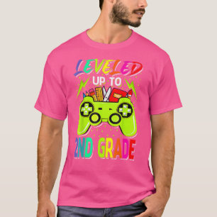 T-shirt Jusqu'À La 2E Année Gamer Retour À L'École Premièr