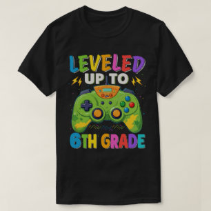 T-shirt Jusqu'À La 6E Année Gamer Retour À L'École