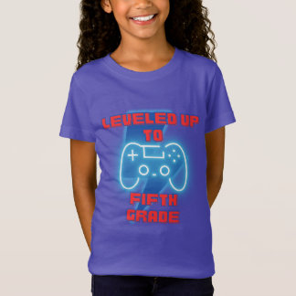 T-Shirt Jusqu'à la cinquième année Gamer Retour à l'école