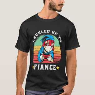 T-shirt Jusqu'À La Fiance Gamer Girlfriend Nouveau Engagem
