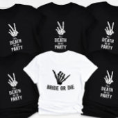 T-shirt Jusqu'à la mort Fêtez-nous Skeleton Bachelorette P