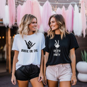 T-shirt Jusqu'à la mort Fêtez-nous Skeleton Bachelorette P