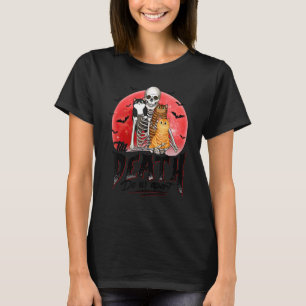 T-shirt Jusqu'à la mort Ne nous séparez pas Skeleton Cat