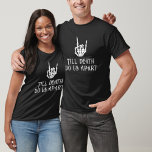 T-shirt Jusqu'à la mort nous séparent Gothique Squelette É<br><div class="desc">Futur Mme Gothic Skeleton Heart Bride</div>