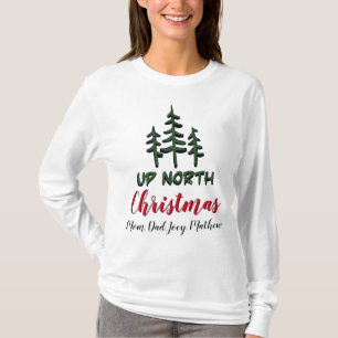 T-shirt Jusqu'à Noël du Nord, personnalisable evergreens