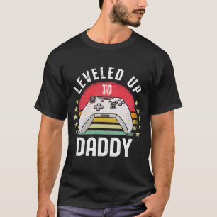 T-shirt Jusqu'À Papa Bientôt Devenir Papa Niveau Déverroui