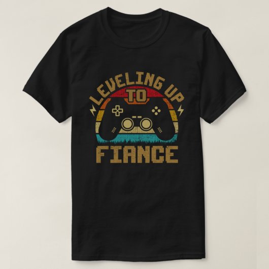 T-shirt Jusqu'Au Joueur De La Fiance Récemment Engagé Coup (Design devant)