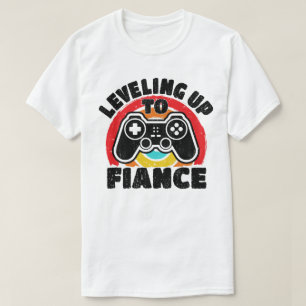 T-shirt Jusqu'Au Joueur De La Fiance Récemment Engagé Coup