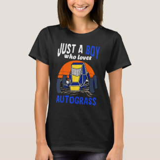 T-shirt Just A Boy Who Loves Autograss Retro 1