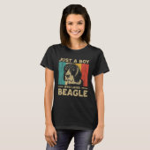 T-shirt Just A Boy Who Loves Beagle for Boys (Devant entier)