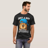 T-shirt Just A Boy Who Loves Capybaras  (Devant entier)