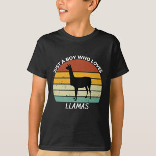 T-shirt Just a boy who loves llamas